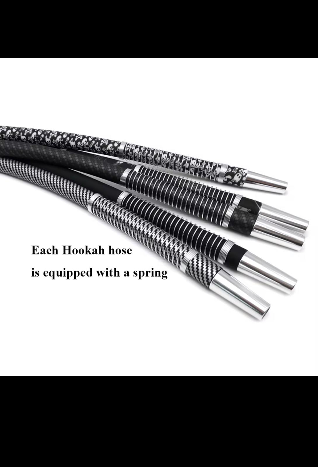 Premium Shisha Schlauch mit Edelstahl Mundstück