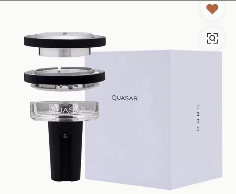Quasar Kopf Schwarz Glasaufsatz Shisha Bowl mit Box