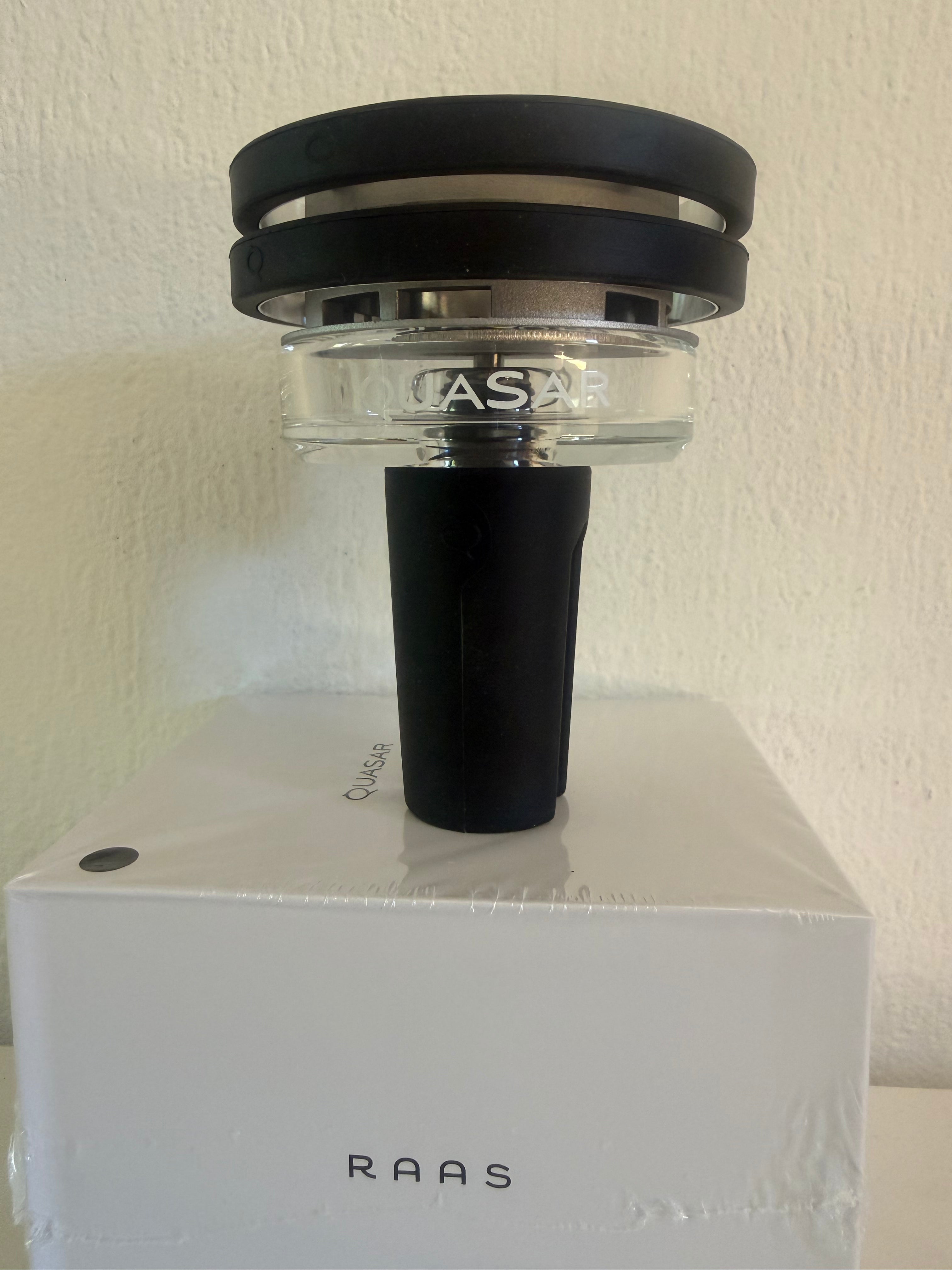 Quasar Kopf Schwarz Glasaufsatz Shisha Bowl mit Box